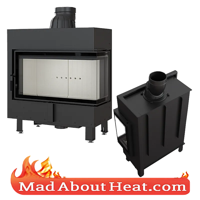 KFL 17kW Multi Fuel Stoves Insert Fire Place Air Space Heater