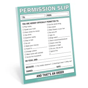 Knock Knock - Permission Slip Nifty Note Pad