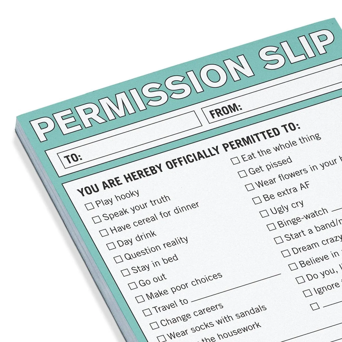 Knock Knock - Permission Slip Nifty Note Pad
