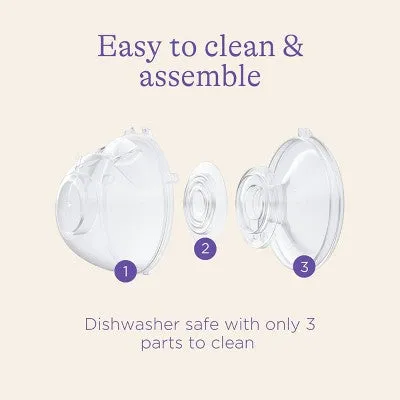 Lansinoh Wearable Pump Replacement Cups with Flanges, Postpartum Essentials - 2ct