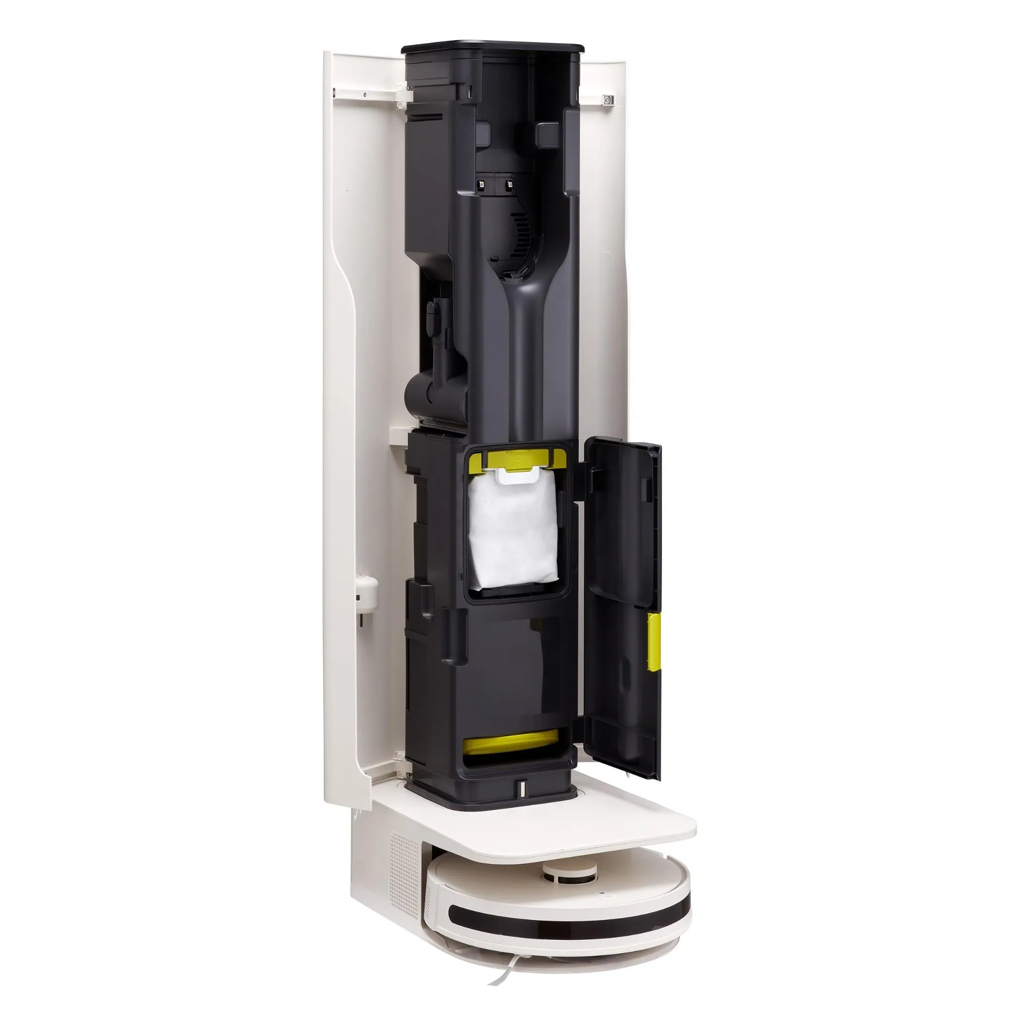 LG CordZero Dual Auto Empty Handstick   Robot Vac Combo (Beige)