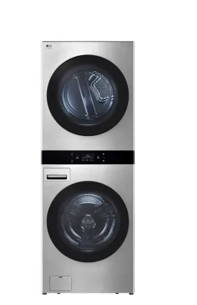 LG - STUDIO 5.0 Cu. Ft. HE Smart Front Load Washer and 7.4 Cu. Ft. Electric Dryer WashTower with Steam and TurboWash 360 - Noble Steel
Model:SWWE50N3