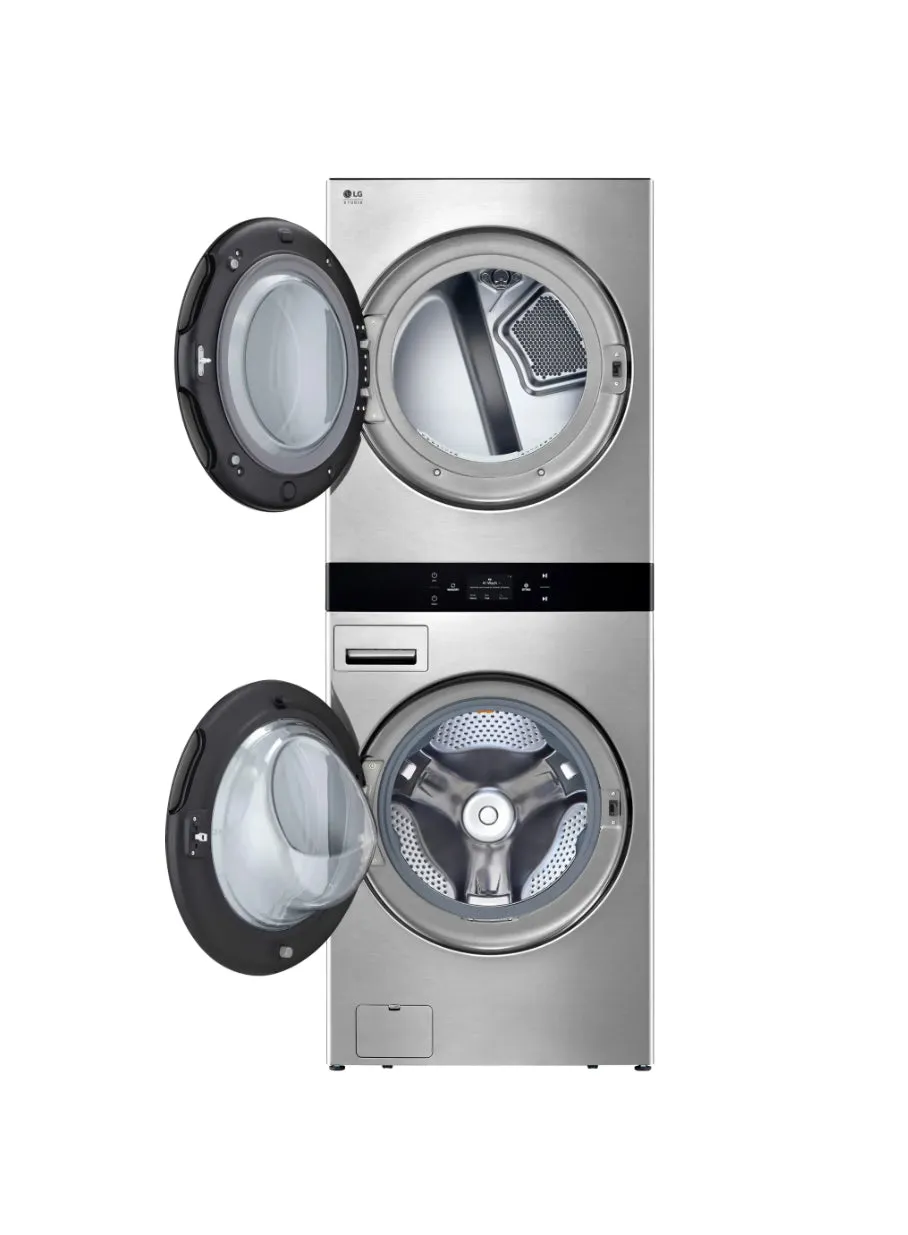 LG - STUDIO 5.0 Cu. Ft. HE Smart Front Load Washer and 7.4 Cu. Ft. Electric Dryer WashTower with Steam and TurboWash 360 - Noble Steel
Model:SWWE50N3