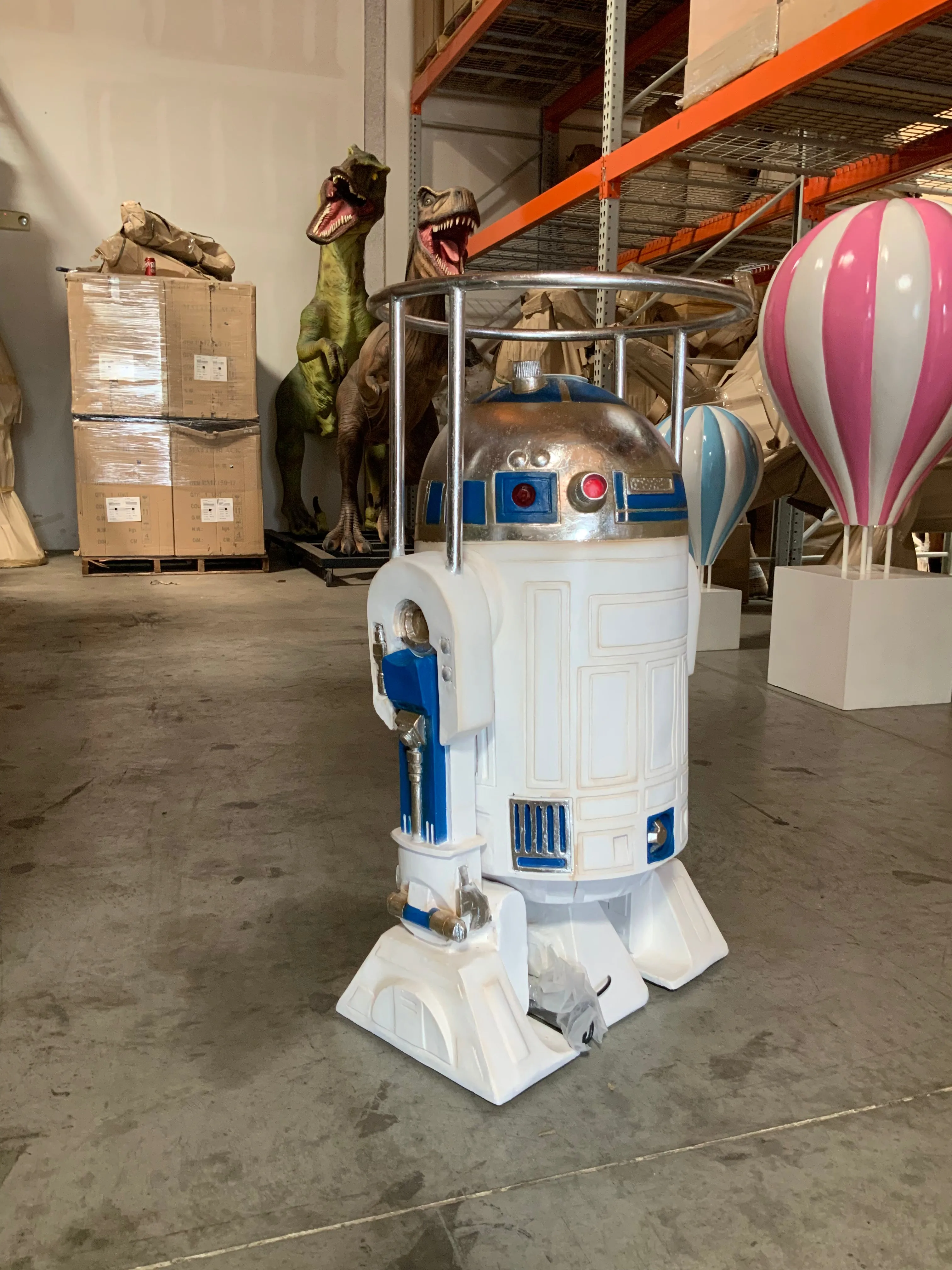 Light Up Robot Droid Table Life Size Statue