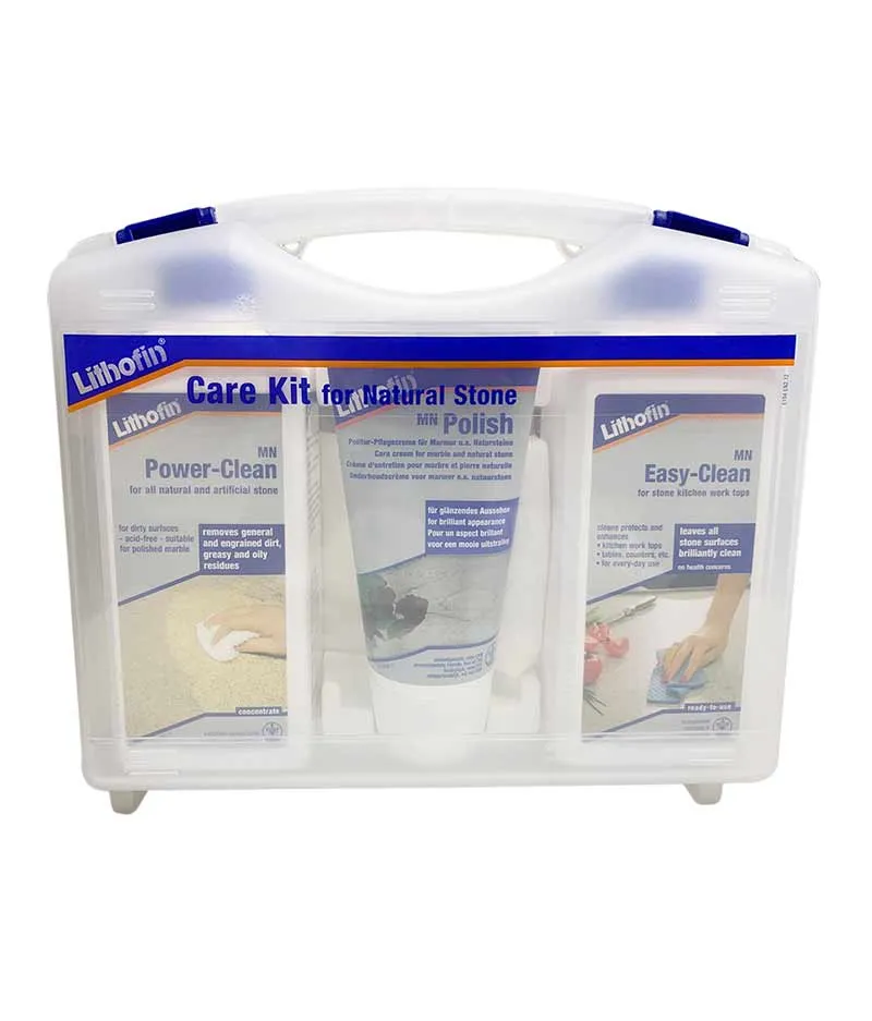 Lithofin Care Kit With Wax For Natural Stone Care - PE