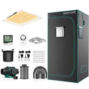 Mars Hydro TSW 2000   4'x4' Indoor Tent Complete Grow Kit