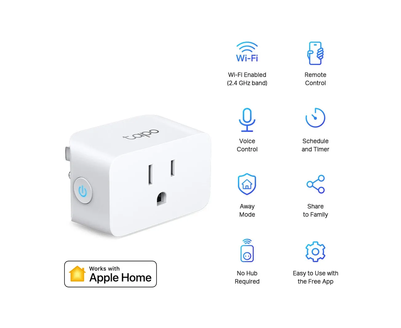 Mini Smart Wi-Fi Plug (2-Pack / 4-Pack) Apple HomeKit Supported