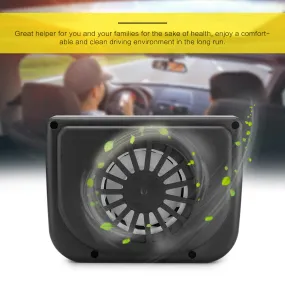 Mini Style Universal Solar Powered Auto Car Window Cooler Ventilation Fan Air Vent Radiator with Rubber Strip 0.3W