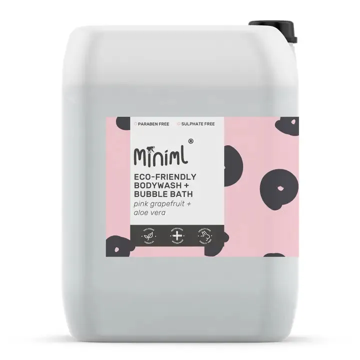 Miniml Bodywash   Bubble Bath Pink Grapefruit   Aloe Vera - Refill at Home