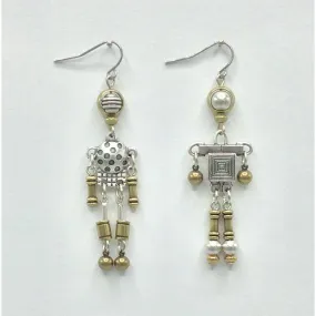 Mismatched MiniBot Earrings