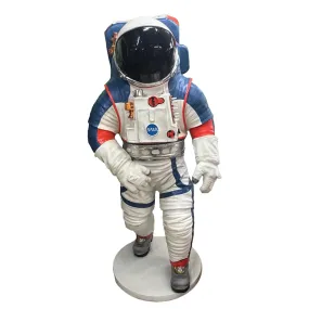 Modern Astronaut Walking Life Size Statue