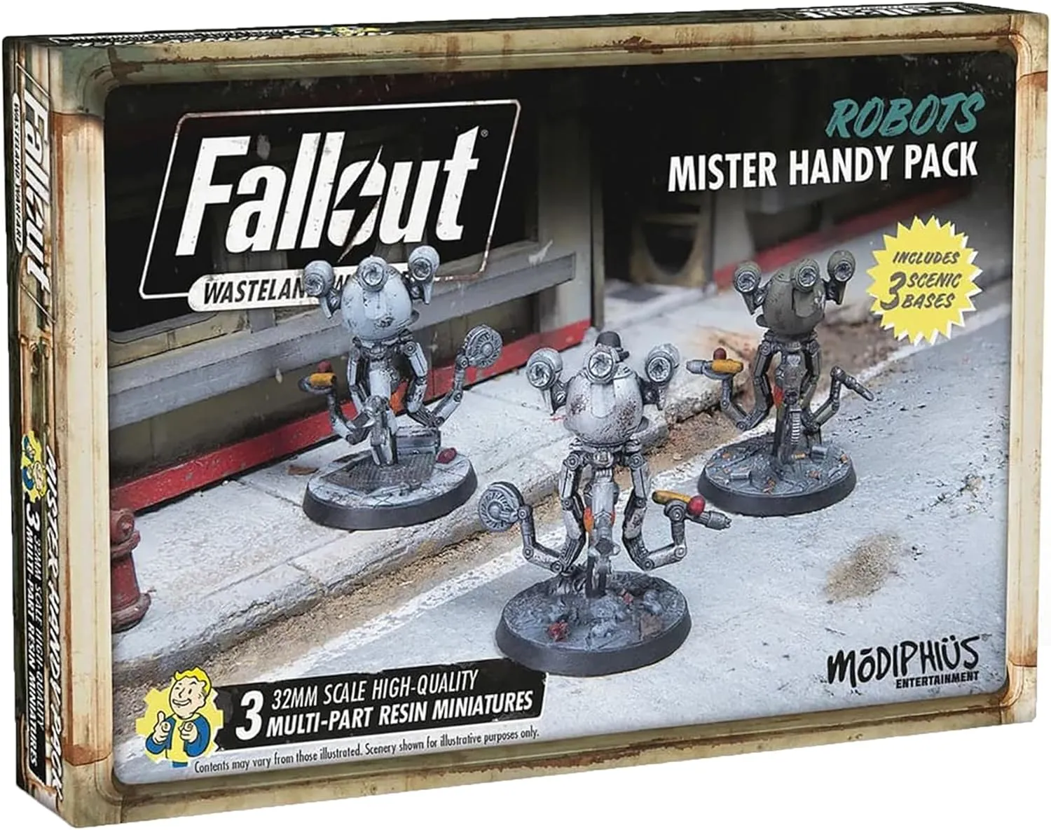 Modiphius Entertainment Fallout: Wasteland Warfare  Robots Mister Handy Pack