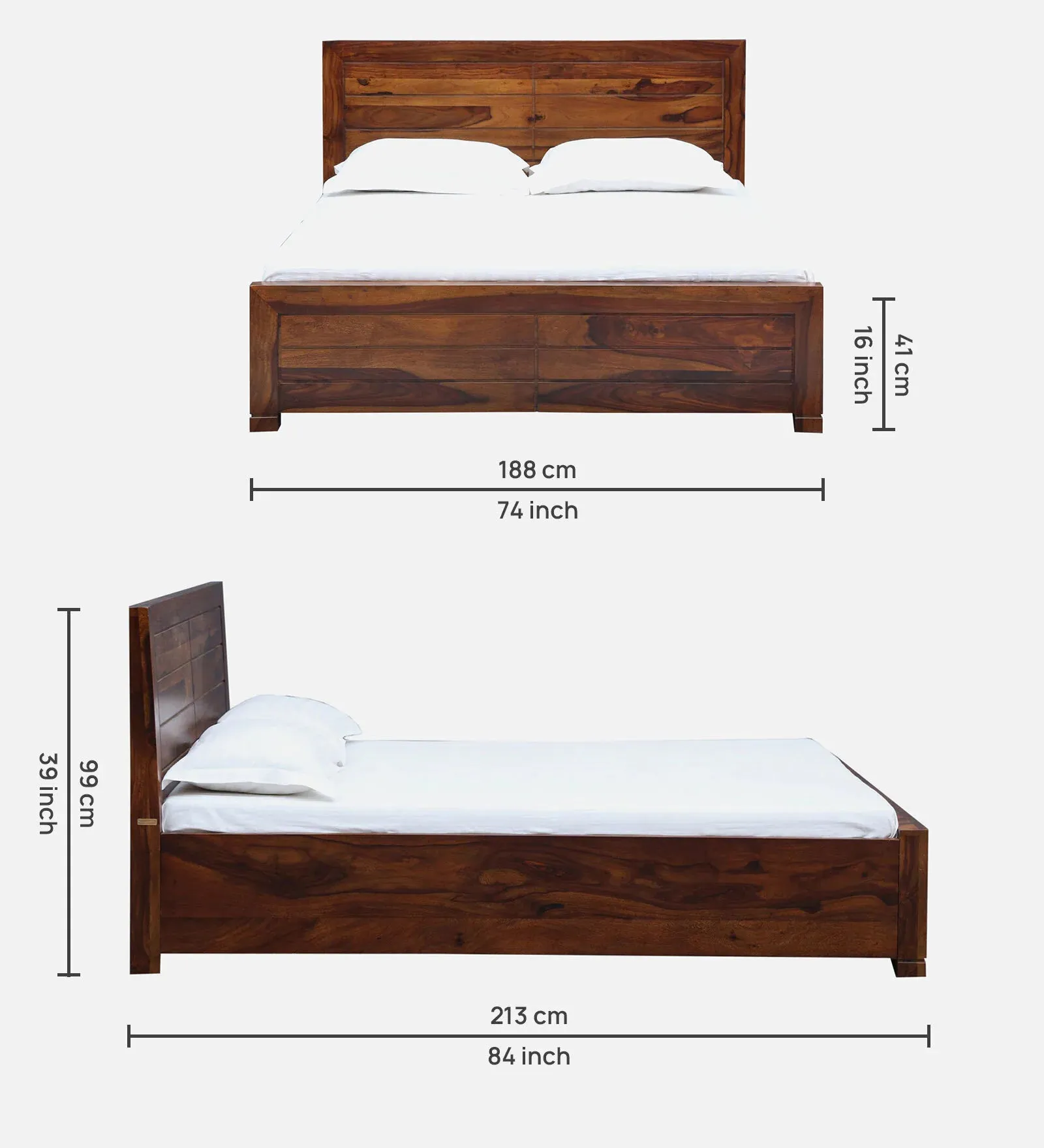 Moscow Indian Rosewood  Storage Beds