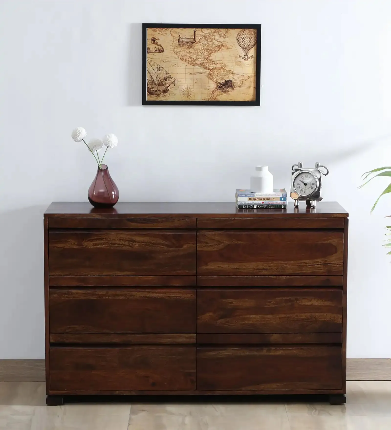 Moscow Modern Sheesham Wood Chest Of Drawers