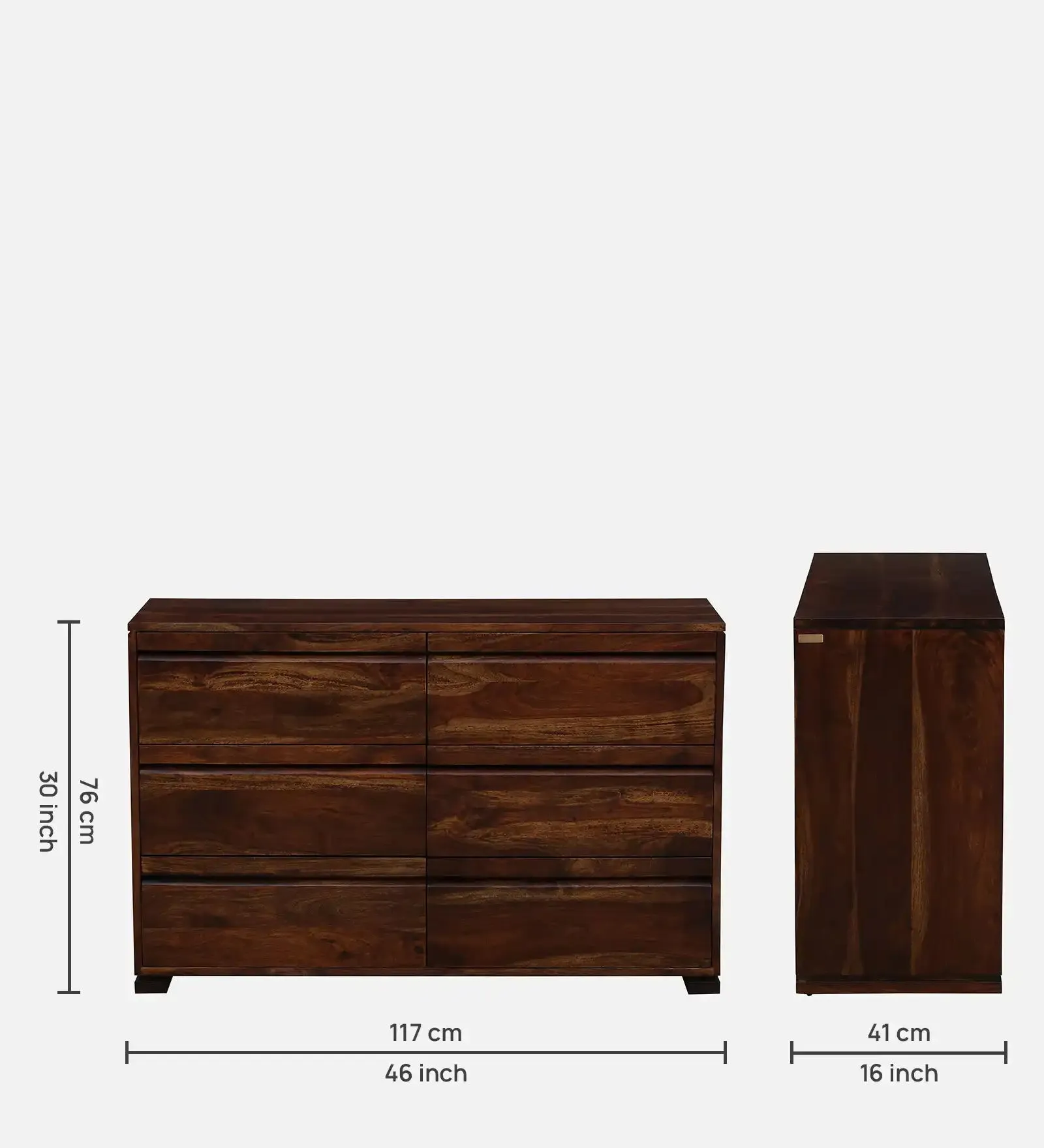 Moscow Modern Sheesham Wood Chest Of Drawers