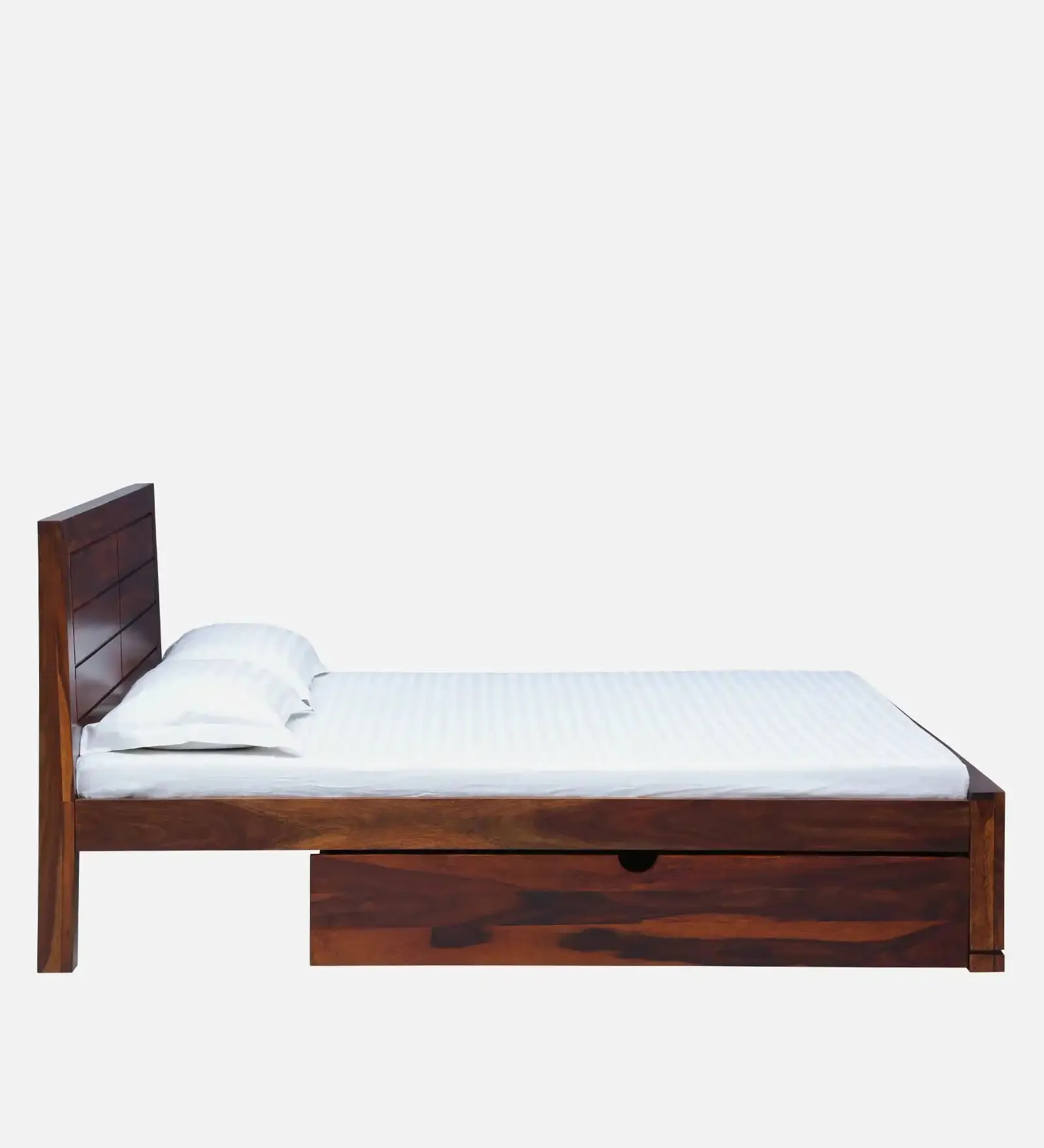 Moscow Natural Wood Storage Beds With Drawer