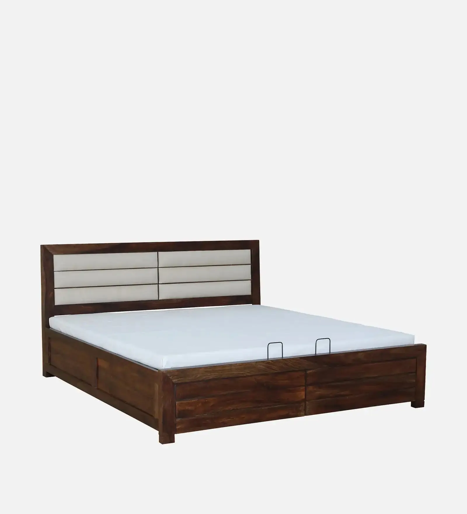 Moscow Sheesham Wood Hydraulic Storage Beds