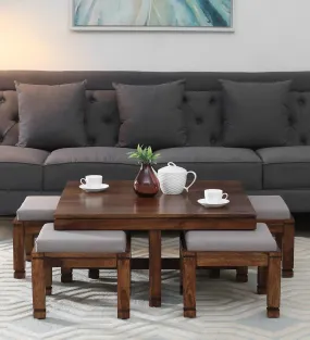 Moscow Sheesham Wood Nesting Coffee Table Sets