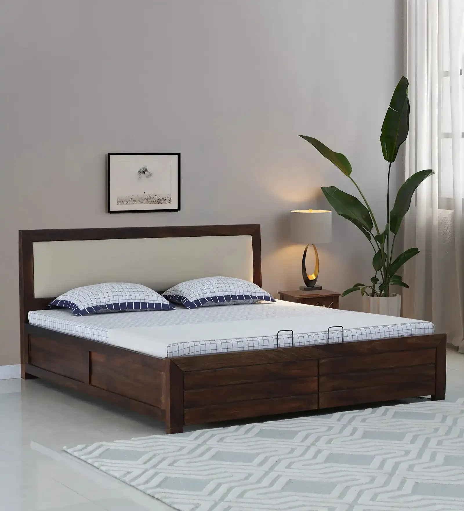 Moscow Solid Wood Hydraulic Storage Beds