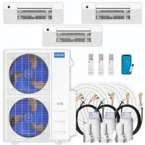 MRCOOL DIY 4th Gen 3-Zone 48,000 BTU 21 SEER (18K   18K   18K) Ductless Mini Split AC and Heat Pump with Ceiling Cassettes