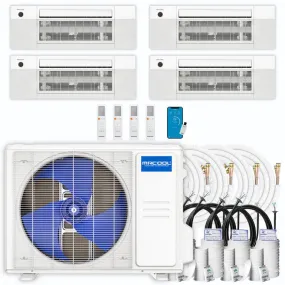 MRCOOL DIY 4th Gen 4-Zone 36,000 BTU 22 SEER (9K   9K   9K   12K) Ductless Mini Split AC and Heat Pump with Ceiling Cassettes
