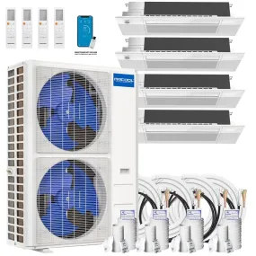 MRCOOL DIY 4th Gen 4-Zone 48,000 BTU 21 SEER (9K   9K   12K   12K) Ductless Mini Split AC and Heat Pump with Ceiling Cassettes