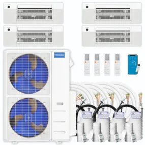 MRCOOL DIY 4th Gen 4-Zone 48,000 BTU 21 SEER (9K   9K   18K   18K) Ductless Mini Split AC and Heat Pump with Ceiling Cassettes