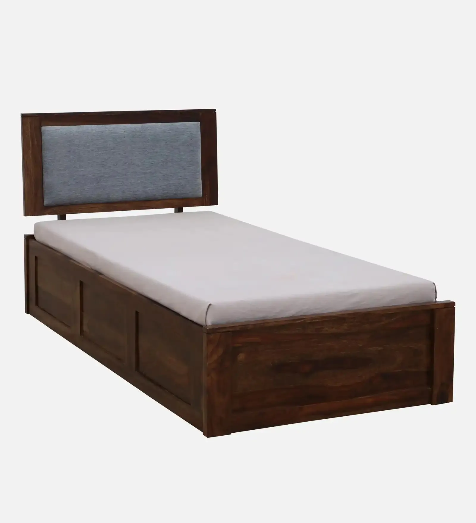 Mukund Sheesham Wood Single Bed With Storage
