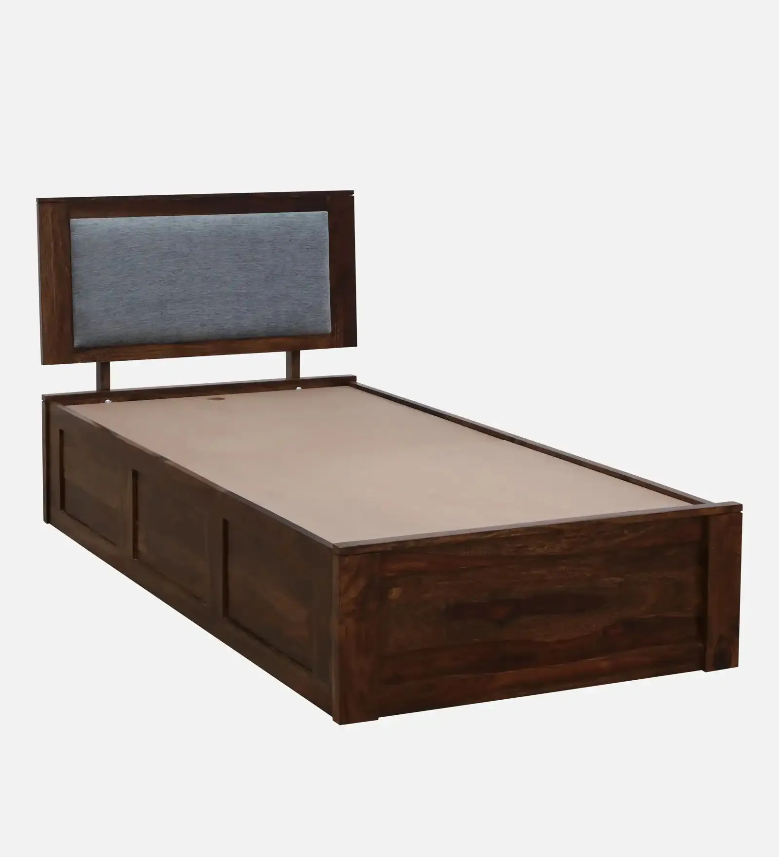 Mukund Sheesham Wood Single Bed With Storage