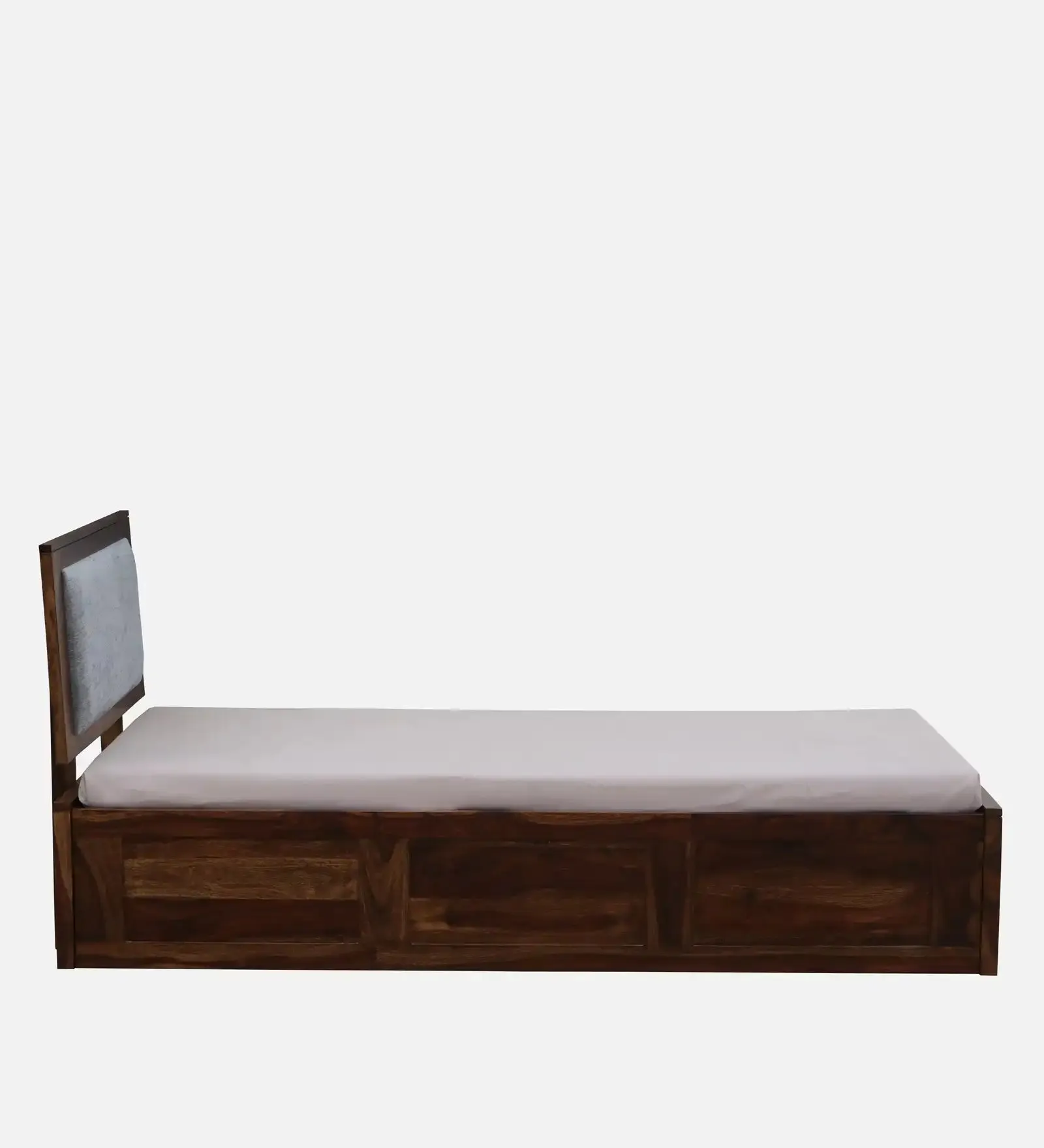 Mukund Sheesham Wood Single Bed With Storage