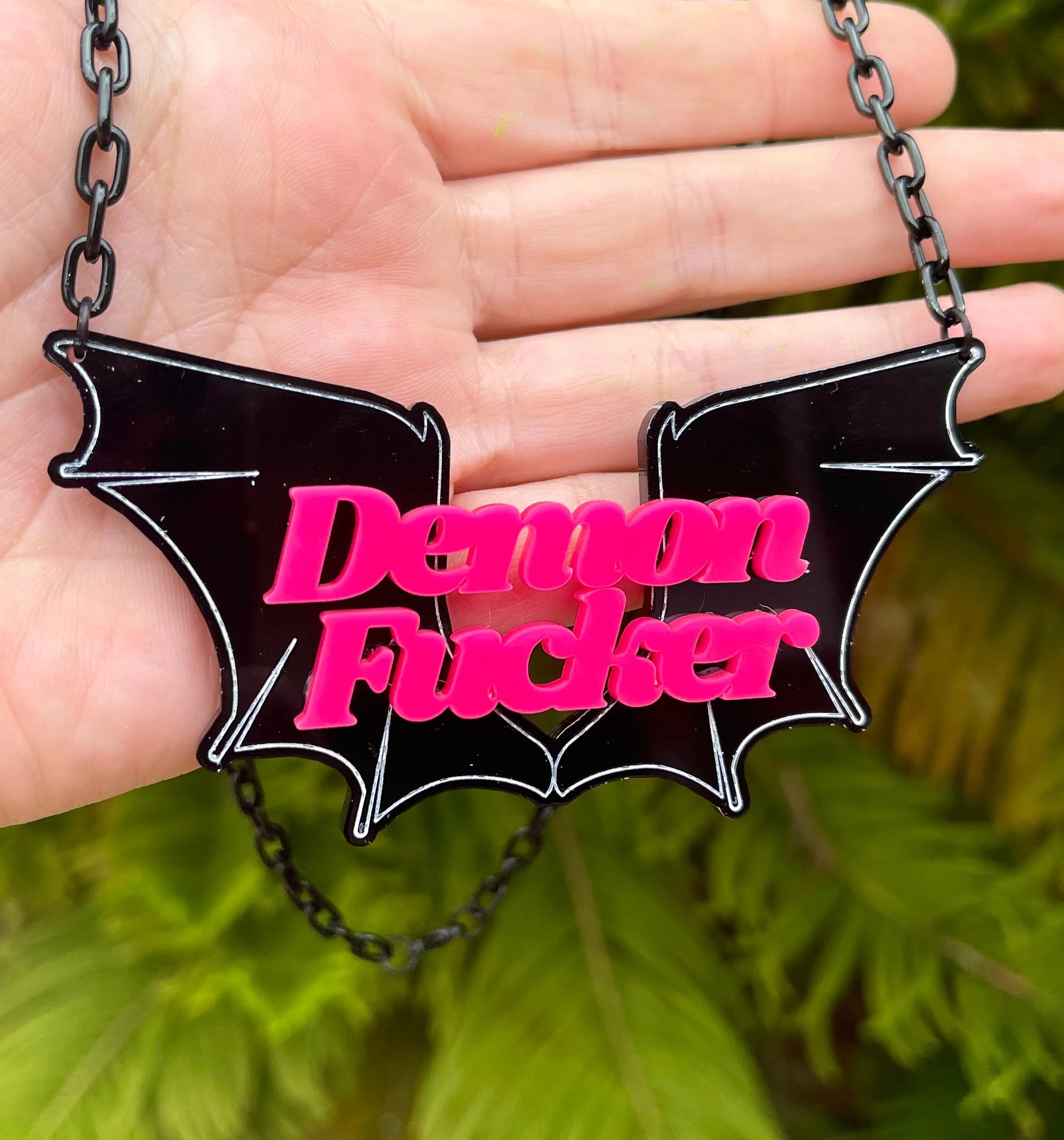 Neon Demon Fucker Statement Necklace