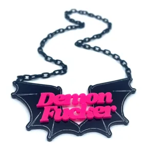 Neon Demon Fucker Statement Necklace