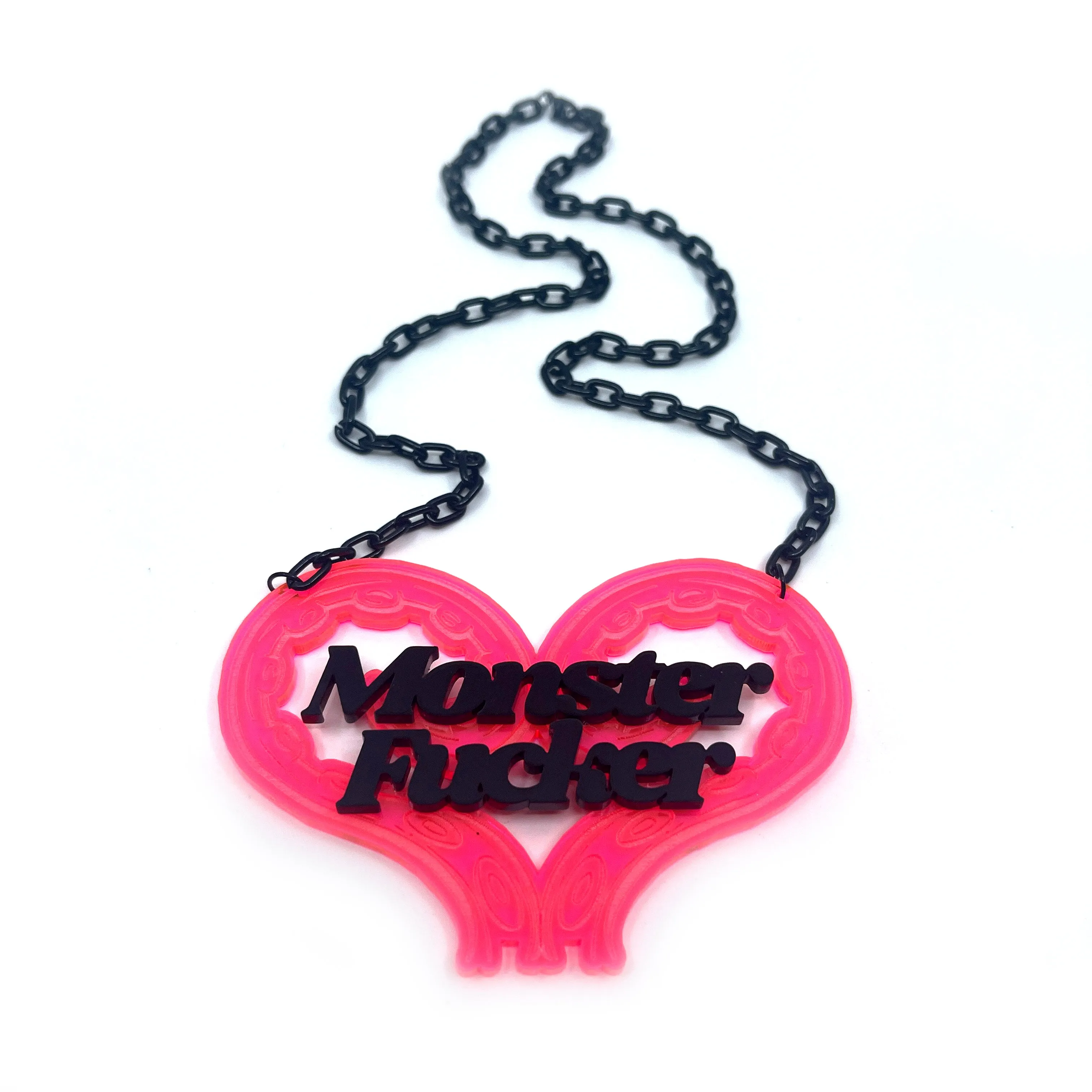 Neon Tentacle Monster Fucker Statement Necklace