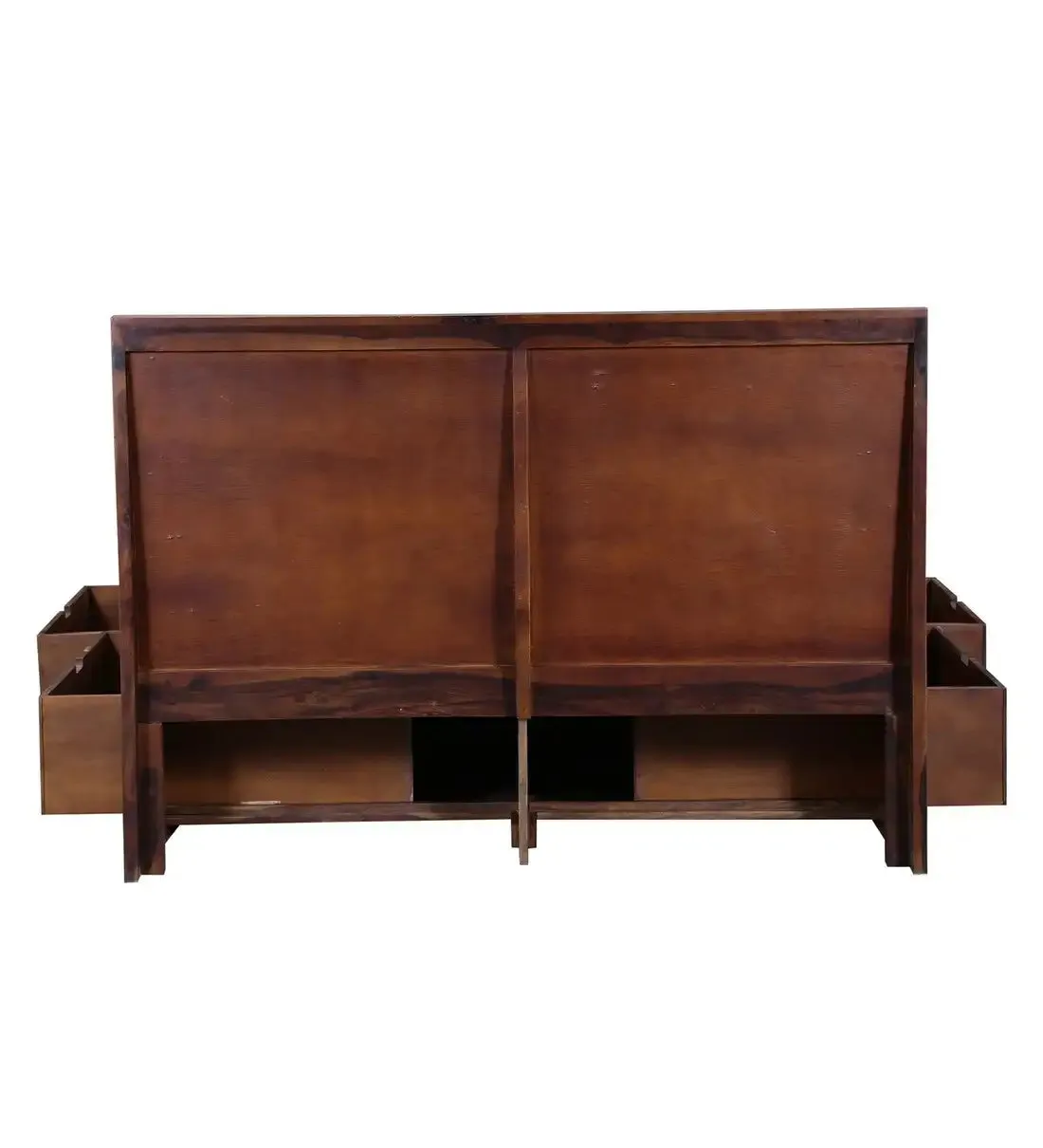 Niware Solid Wood Sheesham Storage Beds with Drawers