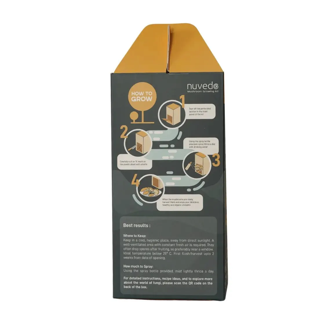 Nuvedo Golden Oyster Mushroom Growing Kit