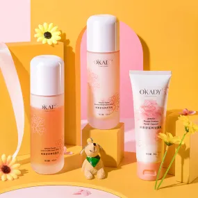 OKADY - Arbutin Orchid 3-Piece Set, Moisturizing Skin Care Product Set Hydrating And Moisturizing Set