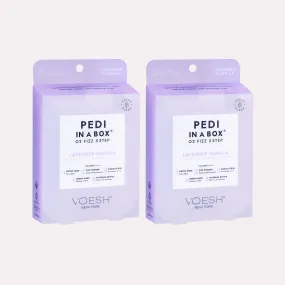Pedi in a Box O2 Fizz 5 Step Lavender Vanilla Duo