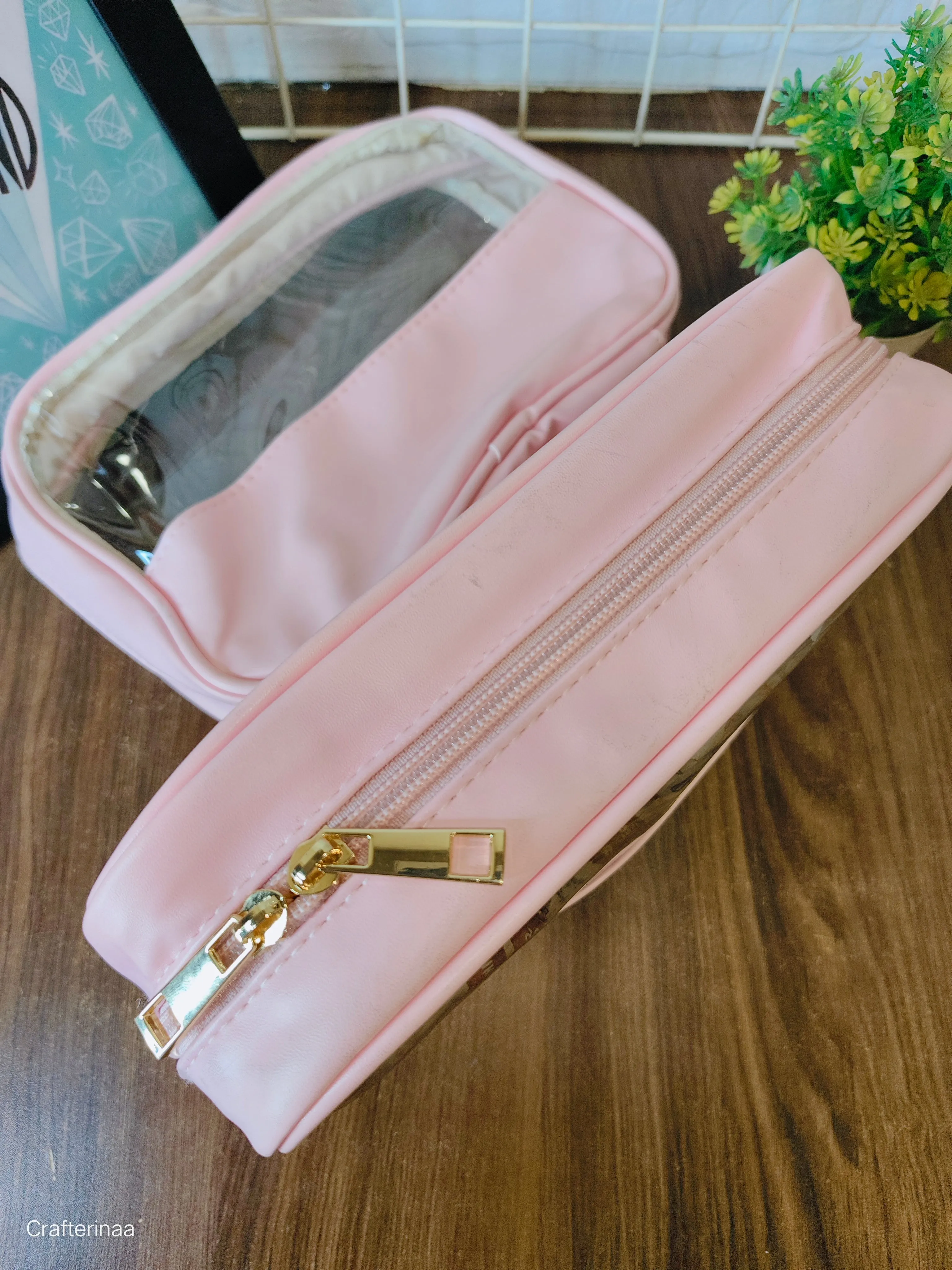 Pink window pouch
