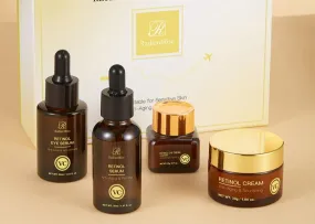 RadiantRise Wholesale Witch Hazel Lactobionic Acid Kojic Vitamin C Retinol Skincare Travel Set Face Serum Cream Skin Care Set