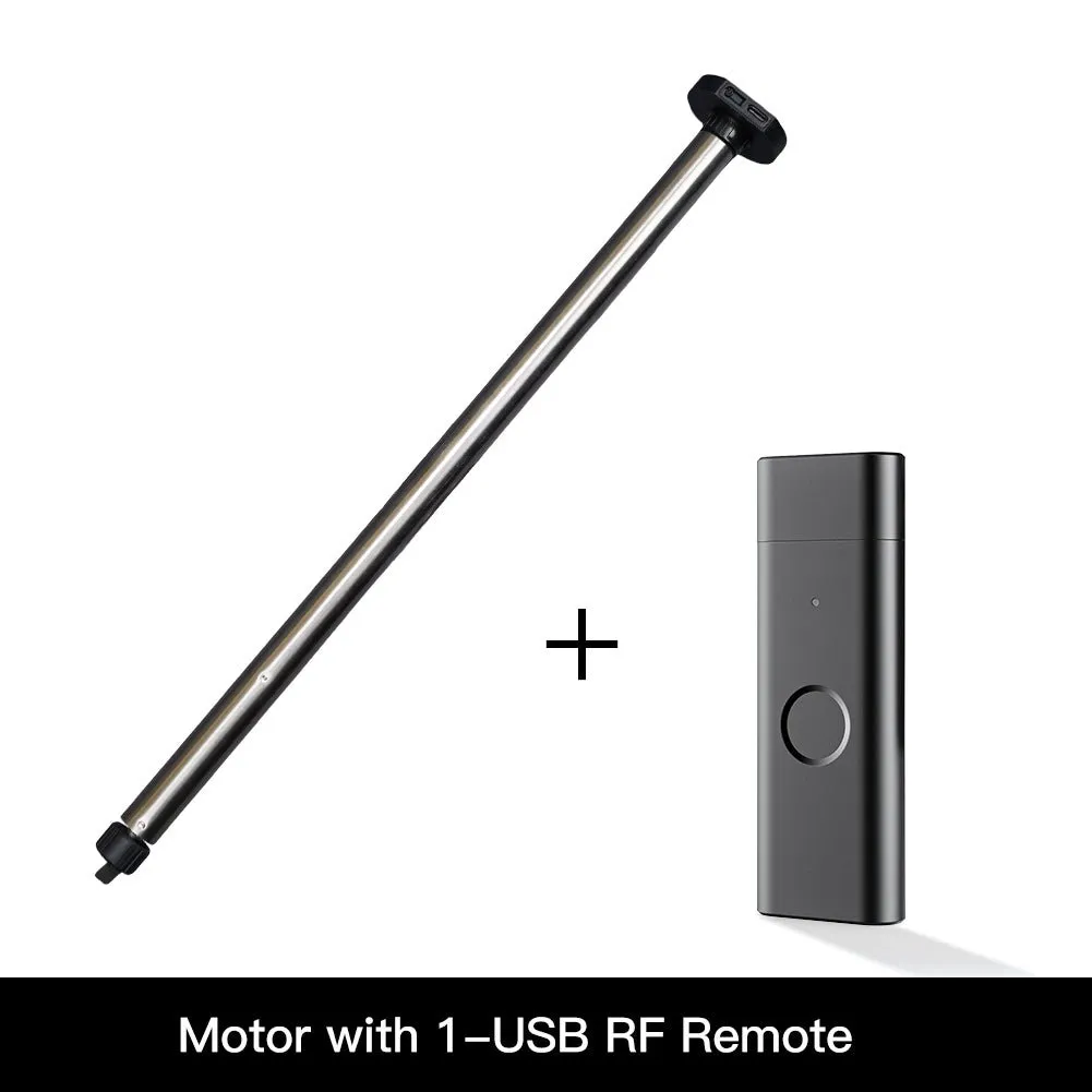 Rechargeable Tubular Roller Blind Motor RF433 Remote Control