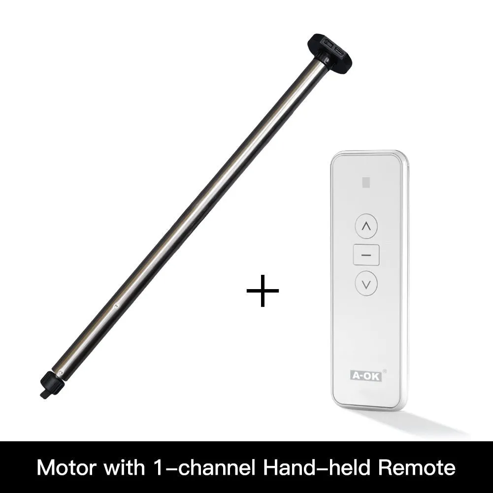 Rechargeable Tubular Roller Blind Motor RF433 Remote Control