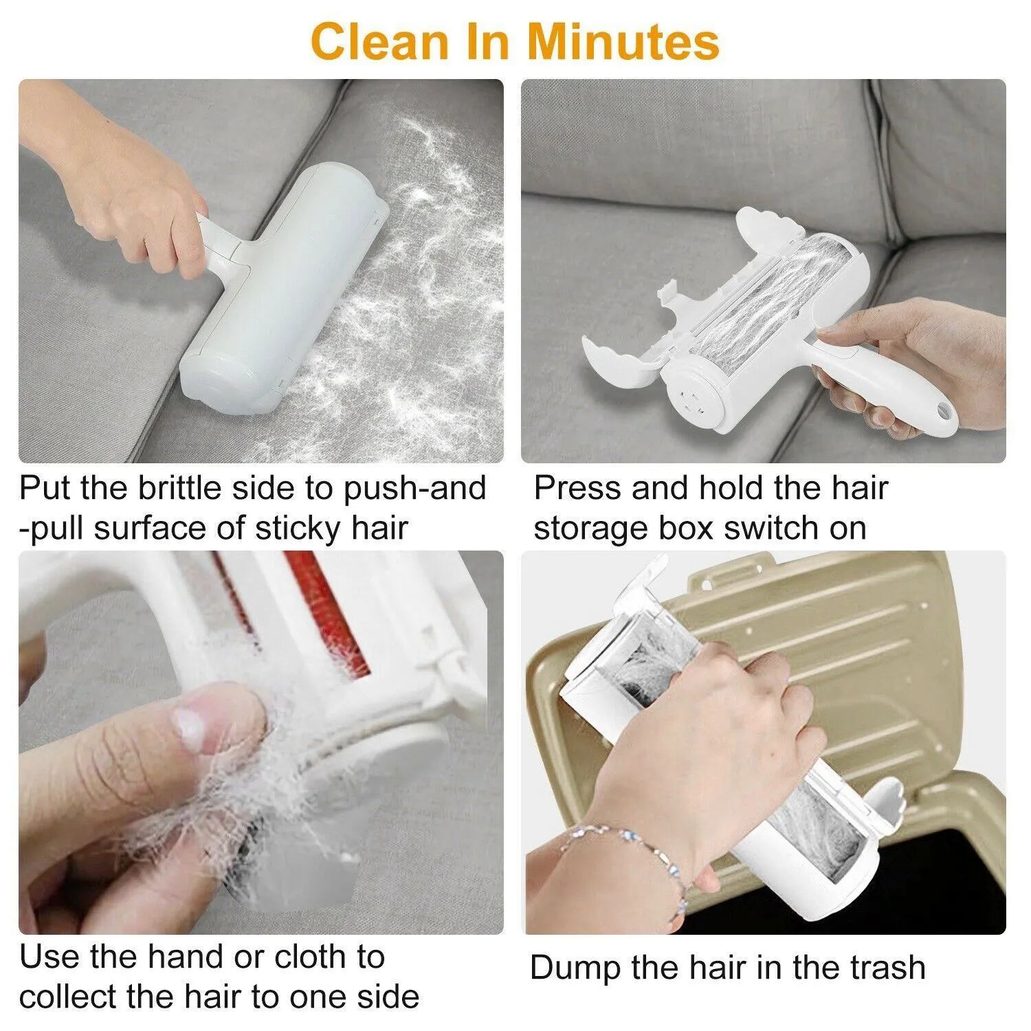 Reusable Pet Hair Remover Roller
