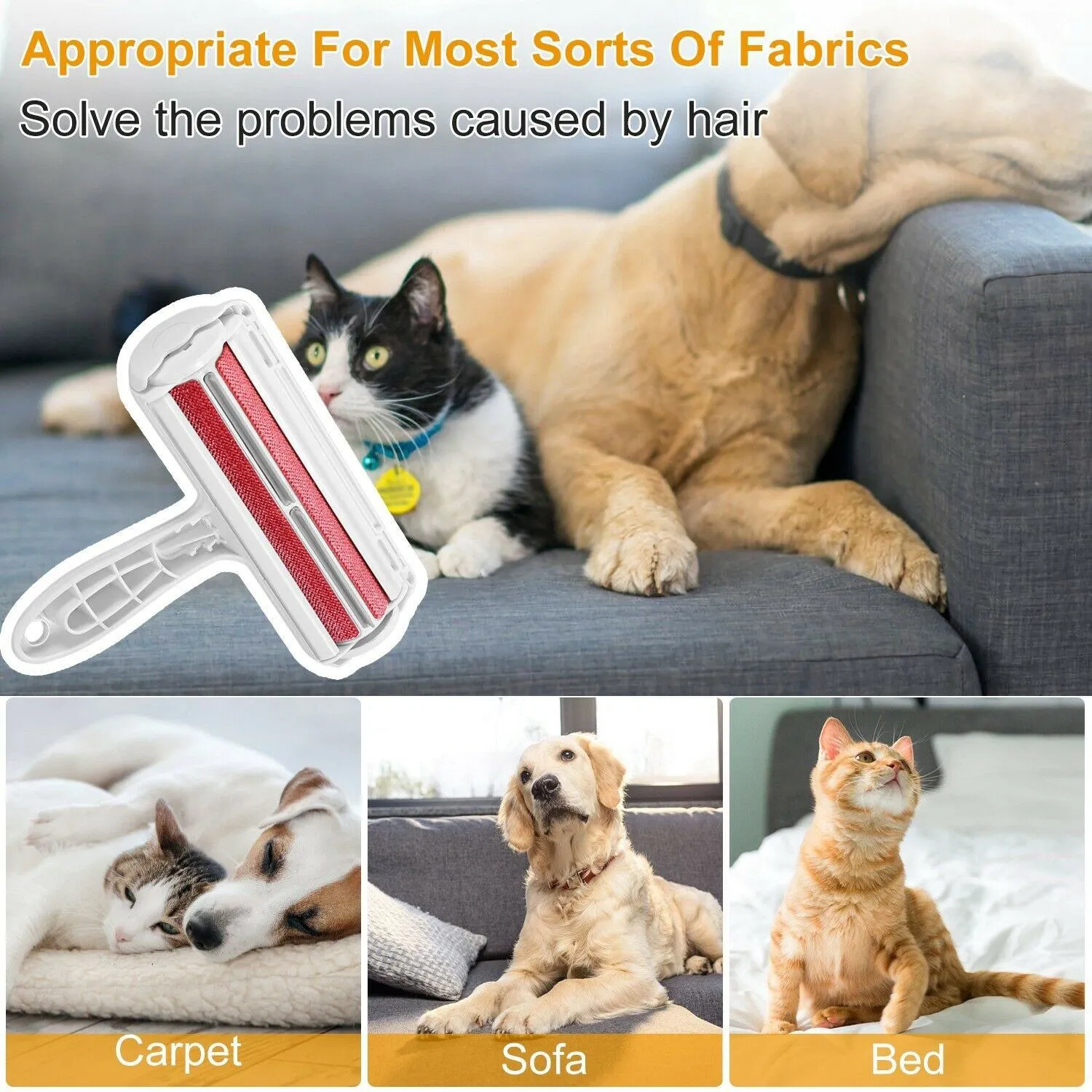 Reusable Pet Hair Remover Roller