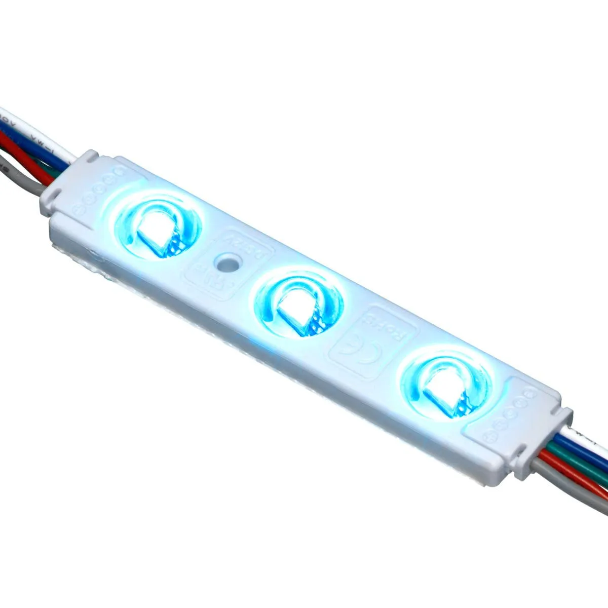 RGBW LED Channel Ray, 3 LEDs, 20 Modules, 12VDC