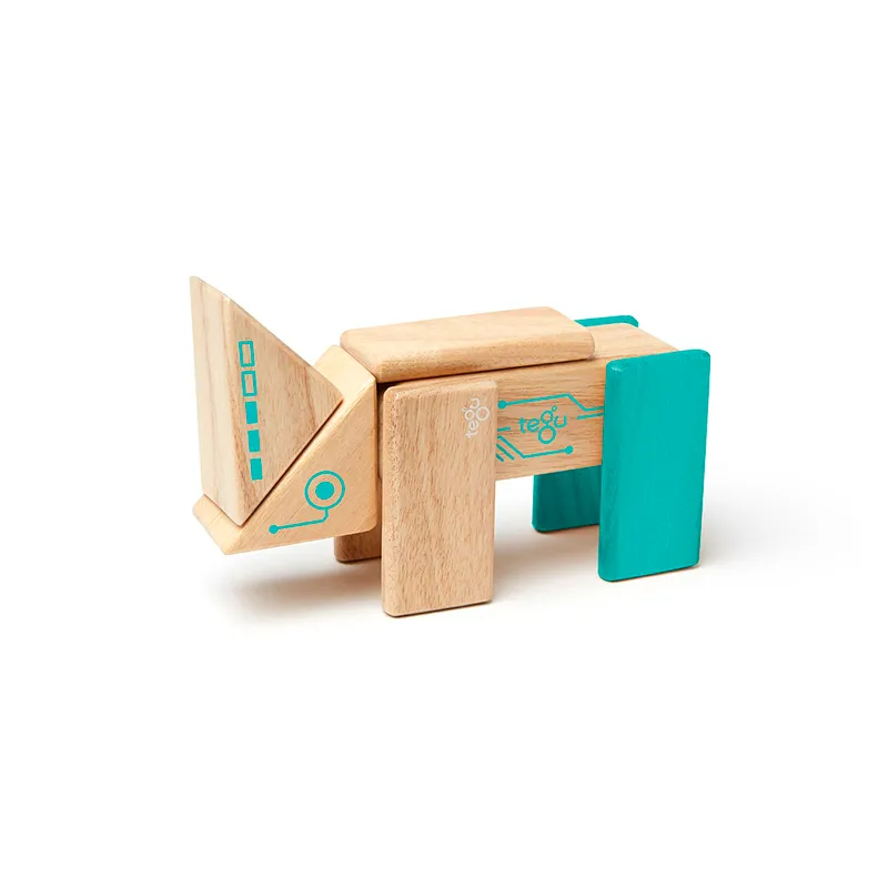 Robo <br>Magnetic Wooden Blocks <br>Future Collection, 8 pieces