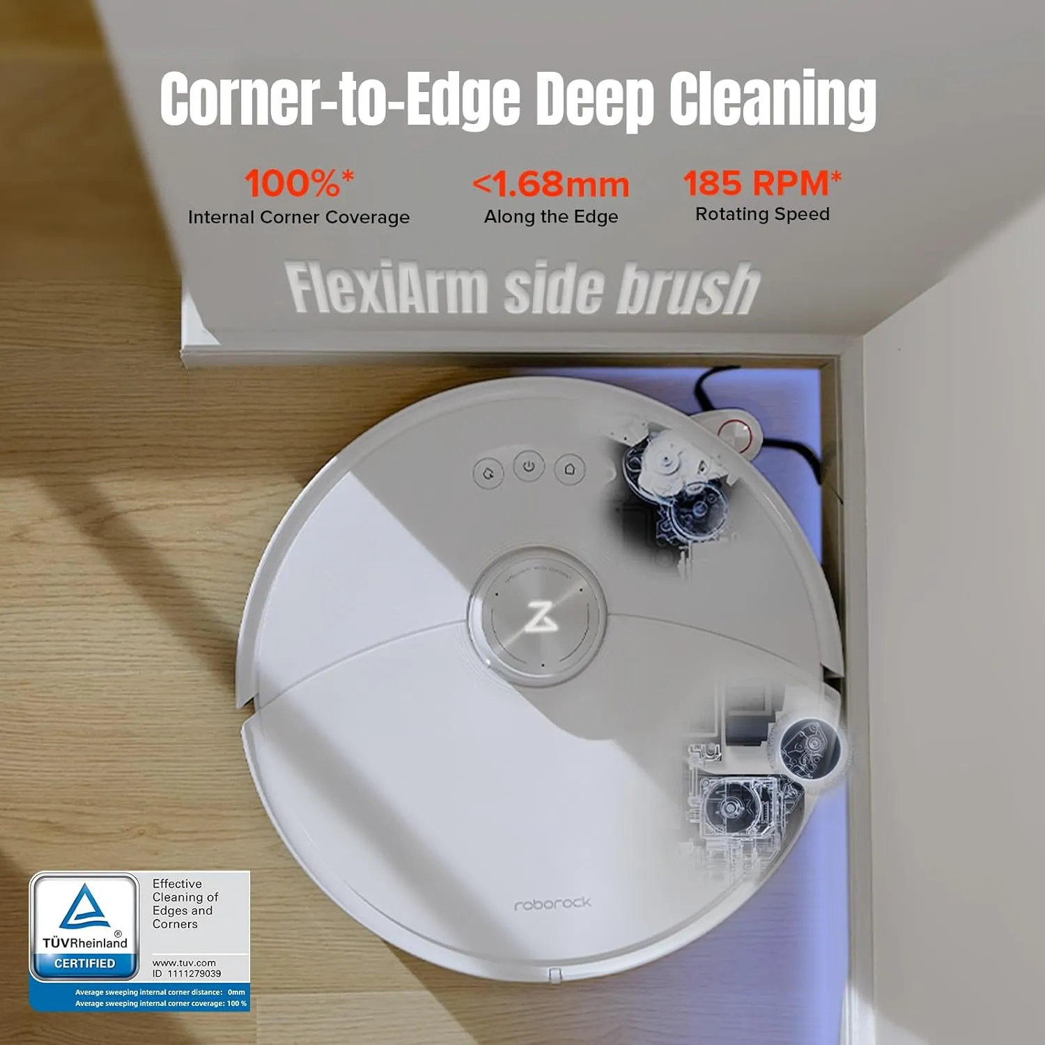 Roborock S8 MaxV Ultra Robotic Vacuum Cleaner - White ( Refurbished Grade - B )