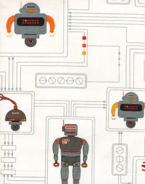 Robot Fabric on  white 1972