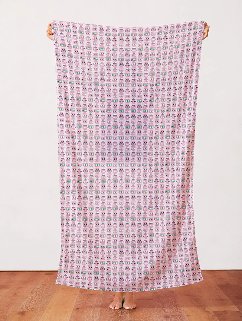 Robot Face Stripe - Purple