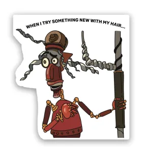 Robots Fender | Waterproof Vinyl Decal | 3.5in