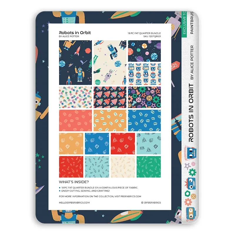 Robots in Orbit - Flat Fat Stack 18 PC